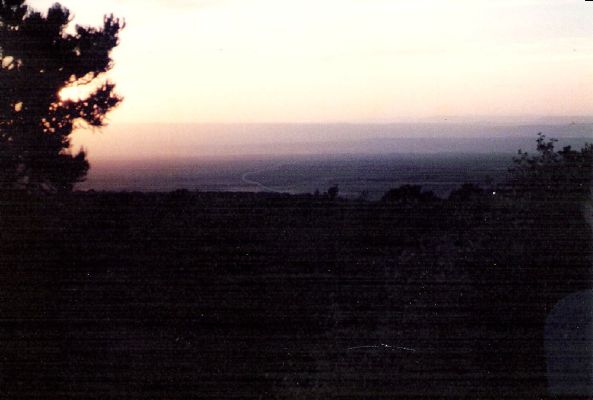 <b>Sunset over the Kaibab Plateau after leaving the North Rim of the Grand Canyon</b>